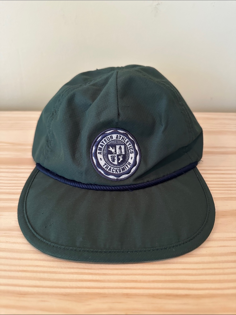 Tracksmith Dark Green Cord Cap